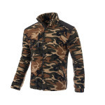 Mikina Fleece 350g camo/černá vyztužená - M