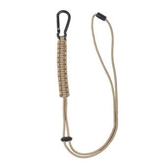 Šňůra PARACORD s karabinou COYOTE - 57cm