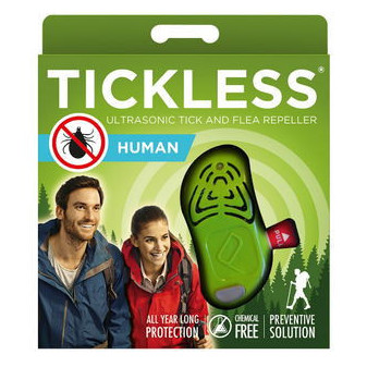 Odpuzovač ultrazvukový na klíšťata Tickles Human - zelený