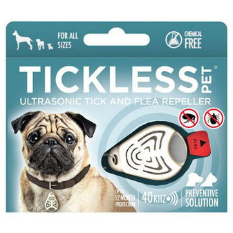 Odpuzovač ultrazvukový na klíšťata klíšťat TickLess Pet - pro zvířata - Béžový