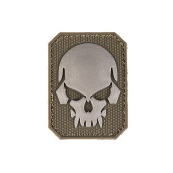 Nášivka 3D SKULL PVC M.KLETT SM, 5.5*4cm