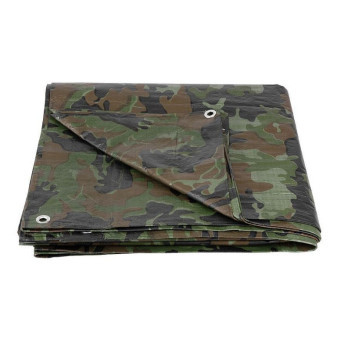 Plachta Tarpaulin khaki maskáčová 80g/m2, 2x3m