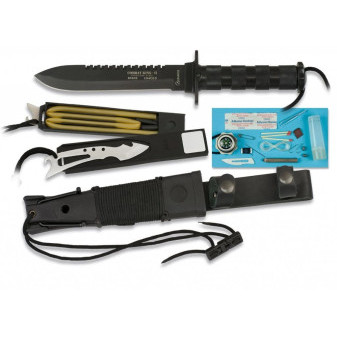 Nůž Rambo s vybavením  Albainox - 31772