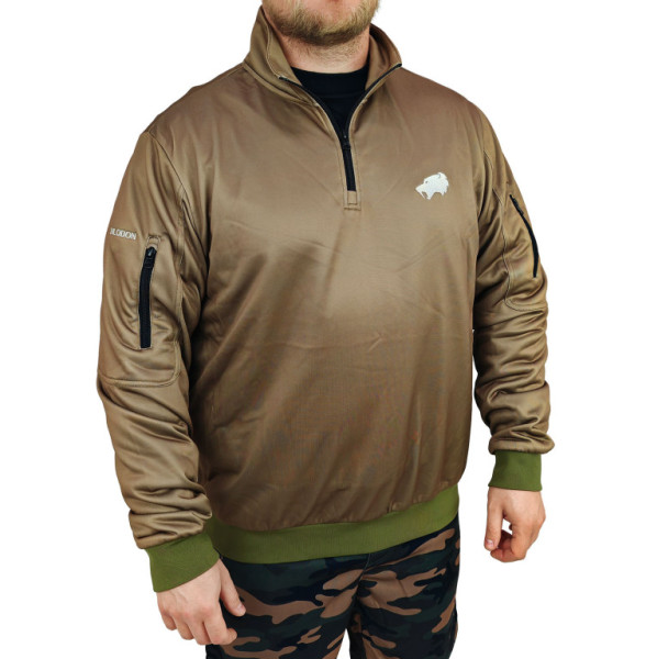Mikina béžová SMILODON polyester, XL
