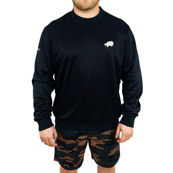 Mikina černá SMILODON polyester, L