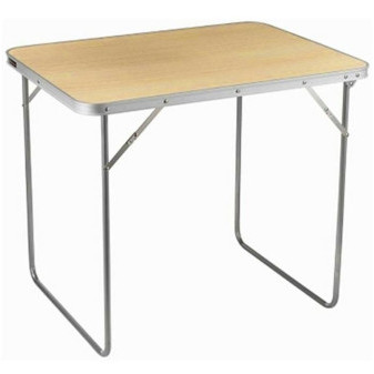 Stůl kempingový skládací s rukojetí béžový 50/70/60cm