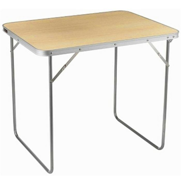Stůl kempingový skládací s rukojetí béžový 50/70/60cm