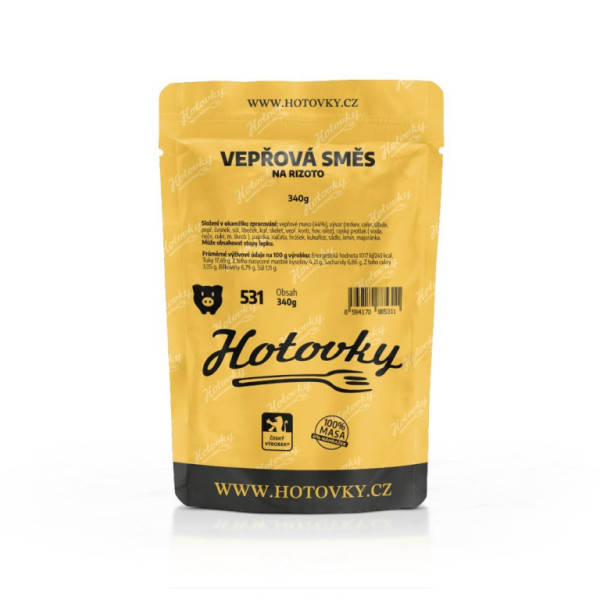 Hotovky Vepřová směs na rizoto - 1 porce - 340g
