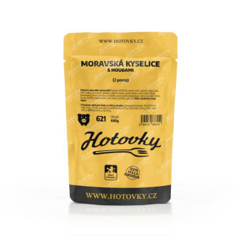 Hotovky Moravská kyselice s houbami - 2 porce - 680 g