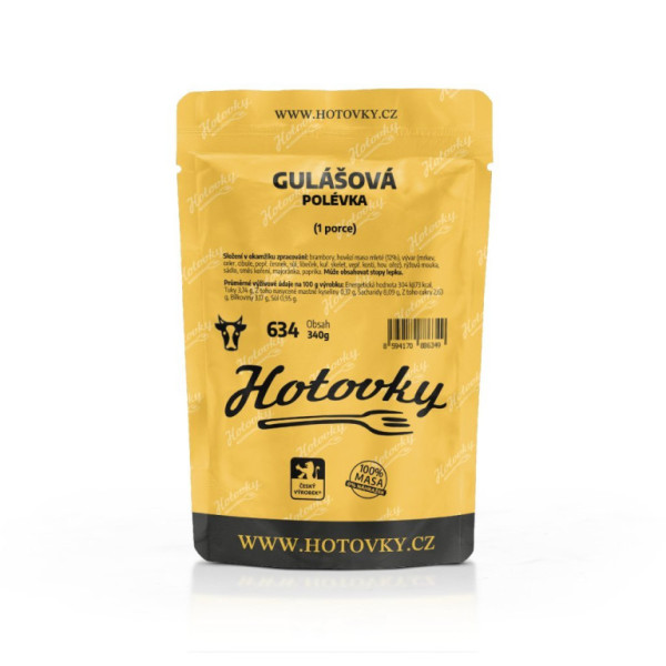 Hotovky Gulášová polévka - 1 porce - 340 g