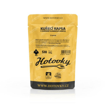 Hotovky Kuřecí kapsa v krémové slaninové omáčce - 2 porce - 680 g