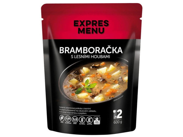 Expres Menu Bramboračka s lesními houbami - 2 porce - 600g