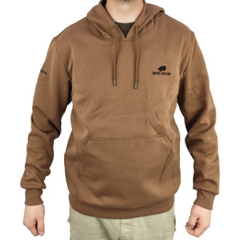Mikina s kapucí hnědá, Smilodon, XL