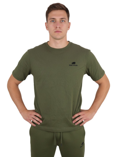 Tričko olivové, 100% bavlna, Smilodon, M