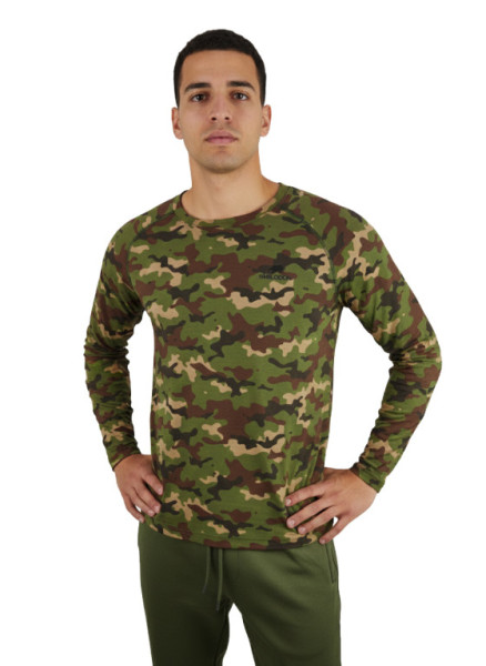 Tričko maskáčové, dlouhý rukáv, 100% bavlna, Smilodon, L