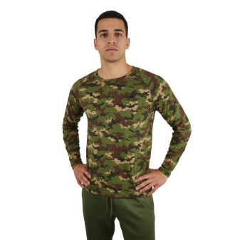 Tričko maskáčové, dlouhý rukáv, 100% bavlna, Smilodon, XL