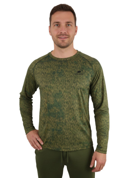 Tričko maskáčové jehličí, dlouhý rukáv, 100% bavlna, Smilodon, XL