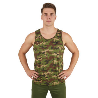 Tílko maskáčové, 100% bavlna, Smilodon, M