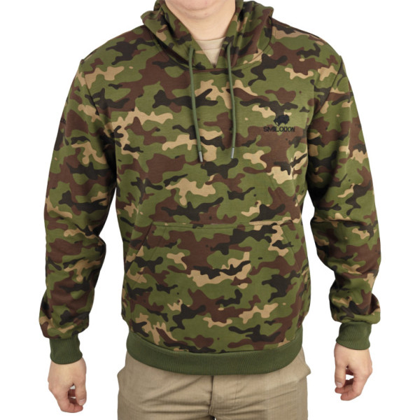 Mikina s kapucí maskáčová, Smilodon, XXXL