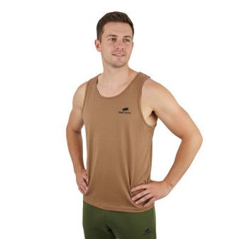 Tílko hnědé, 100% bavlna, Smilodon, XXXL