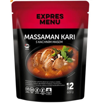 Expres Menu Massaman kari- Thajské kari s kachním masem - 2 porce 600g