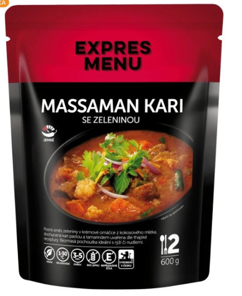 Expres Menu Massaman kari - Zeleninové thajské kari - 2 porce 600g