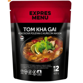 Expres Menu Thom Kha Gai- Thajská kokosová polévka s kuřecím masem - 2 porce 600g