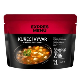 Expres Menu Hovězí vývar s masem a zeleninou - 1 porce 330g