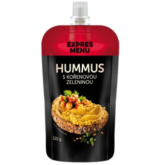 Expres Menu Hummus s kořenovou zeleninou (Pomazánka cizrnová) - 1 porce 120g